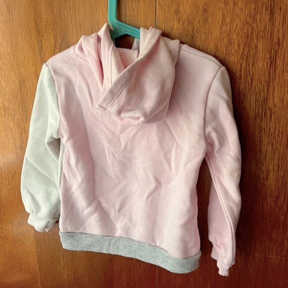 2/$25 Girls Calvin Klein Hoodie Pullover Sweater Pink Grey White - Picture 5 of 5